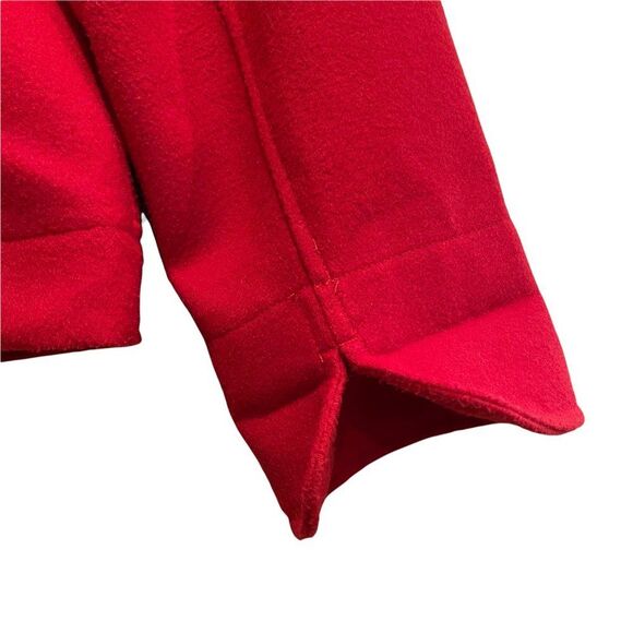 Chicos Red Button Down Coat Size 2 - Picture 6 of 10